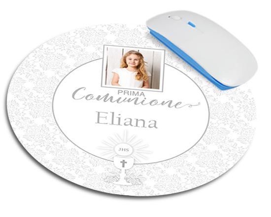 Tappetino mouse tondo Elegant communion