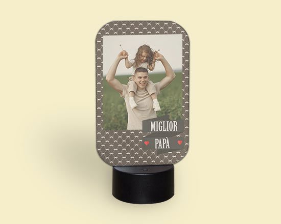 lampada led miglior papà