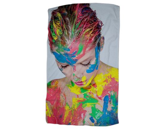 stampa foto su asciugamani ospite in microfibra