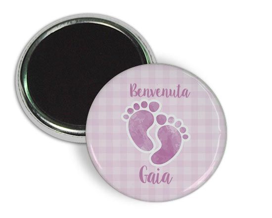 Magnete da frigo Impronte rosa