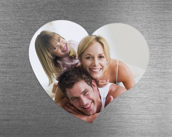 calamita cuore con foto famiglia