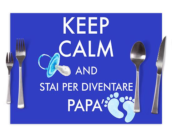 Tovaglietta in tessuto Keep calm dad