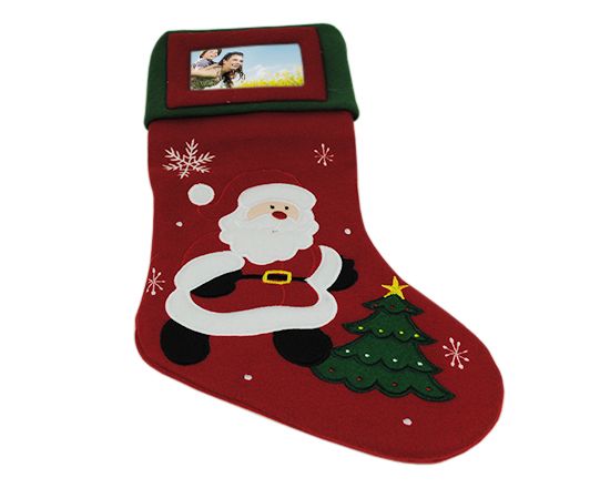 calza natalizia rossa personalizzata