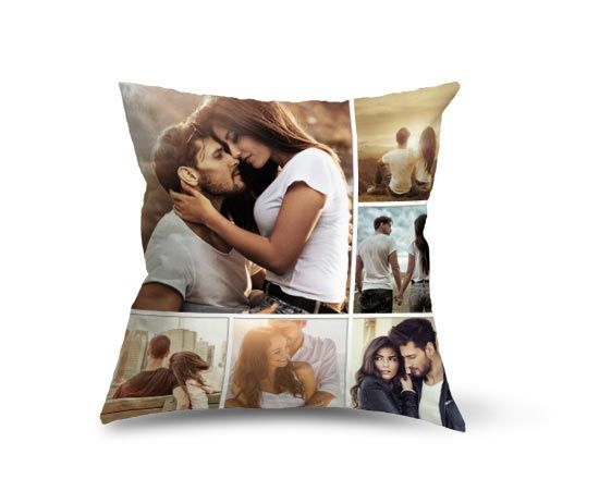 cuscino collage personalizzato in poliestere