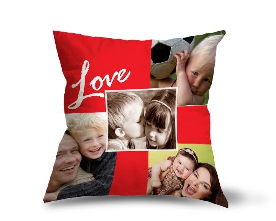Cuscino personalizzato con foto collage