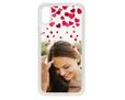 Cover in Silicone iPhone X Glitter Hearts