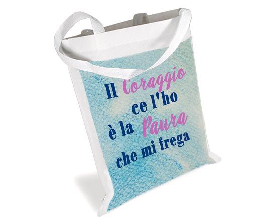 Borsa spesa Coraggio e paura