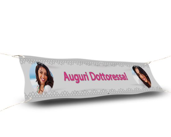 striscione in tessuto personalizzato