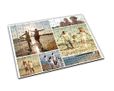 Un collage dai bordi bianchi su puzzle