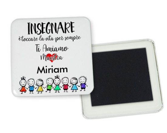 Magnete frigo con grafica con bambini