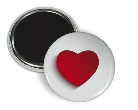 Scegli questo magnete frigo con il piccolo cuore