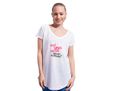 T-shirt scollo a V in cotone nel colore bianco