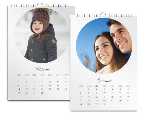 Calendario A3 dalla grafica sobria ed elegante