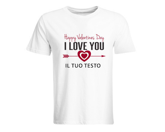 Maglia a mezza manica in due diverse stoffe con grafica romantica