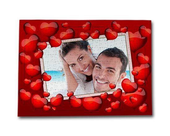 Grafica per S. Valentino su puzzle A4