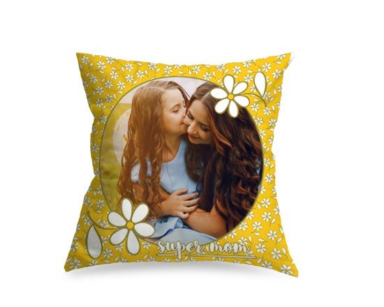 Margherite stilizzate sul foto cuscino