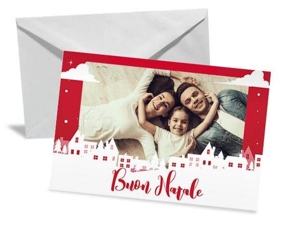 Giochi di immagini natalizie su biglietto personalizzato