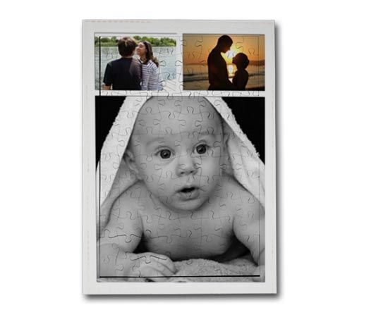 Collage personalizzato su Puzzle in legno A4
