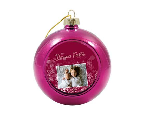 Palla di Natale in vetro colorato Buone feste