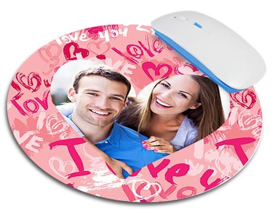 Tappetino mouse tondo Words of love