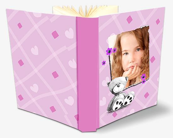 album personalizzato con grafiche e foto adatto per bambine
