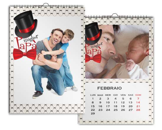 Calendario multipagina con grafica per papà