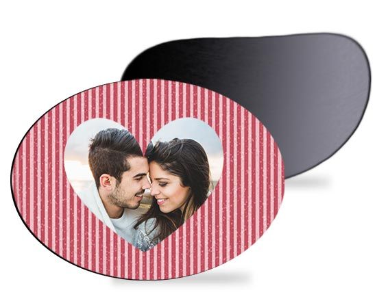 Crea calamita ovale on grafica love