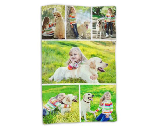 Coperta 100x150 Collage 6 riquadri