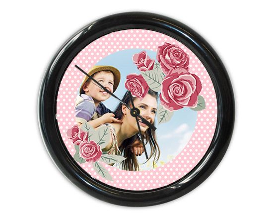 Rose con pois per il tuo orologio rotondo