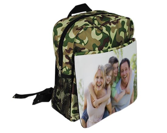zaino bimbo personalizzato camouflage