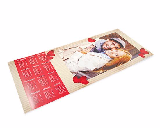 Calendari Pagina Singola formato 30 x 70 con stampa fotografica