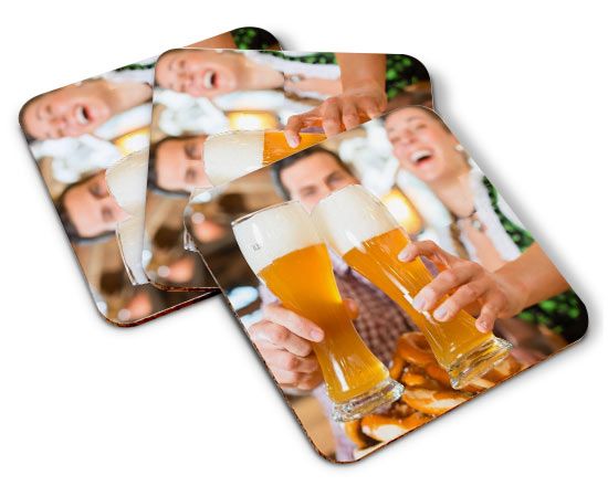 Sottobicchieri in sughero personalizzati con le tue foto, per dare un tocco di colore alla tua tavola