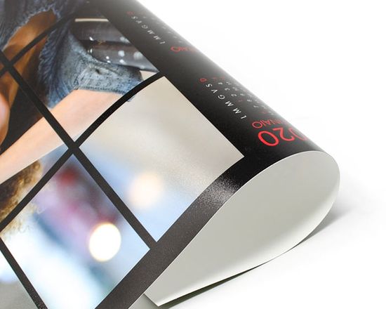 Calendario poster - stampa su carta fotografica sottile