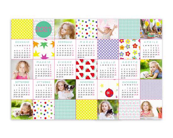 Calendario poster Colourful