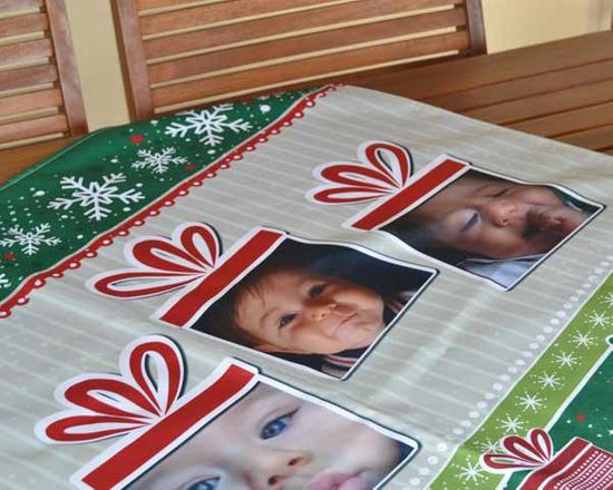 personalizza con le tue foto più belle questa Tovaglia centrotavola personalizzata. rendila unica ed esclusiva. lavorazione Made in Italy