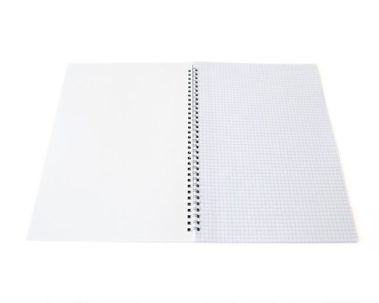 fogli interni del quaderno con spirale