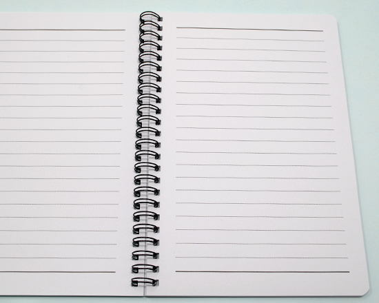 Quaderno A4 con interno a righe