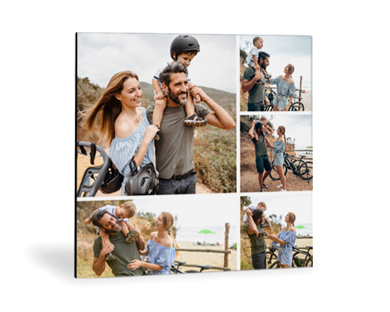 Legno moderno con collage da 5 riquadri