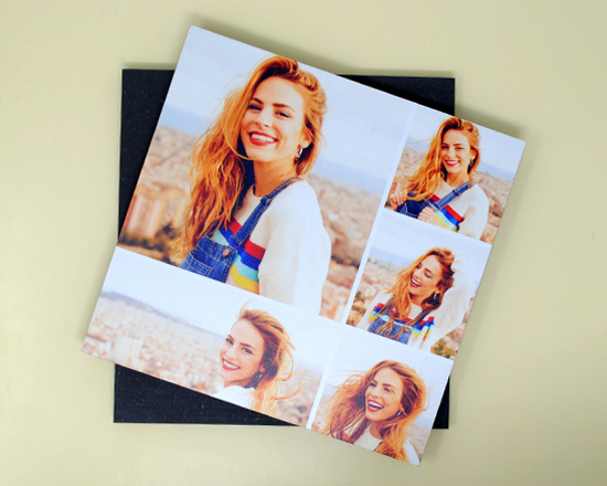 Stampa su legno moderno realizzato con mdf nero