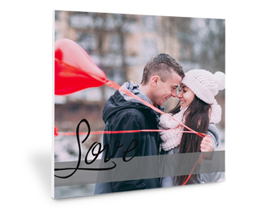 Stampa su forex grafica Love semplice personalizzabile
