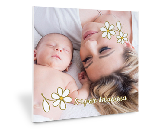 Stampa su forex grafica Margherita personalizzabile