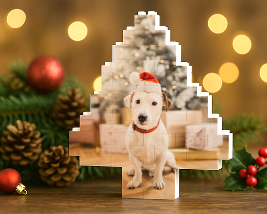 personalizza puzzle in mattoncini lego con foto