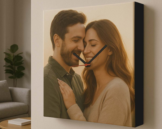 orologio da parete in tela personalizzato