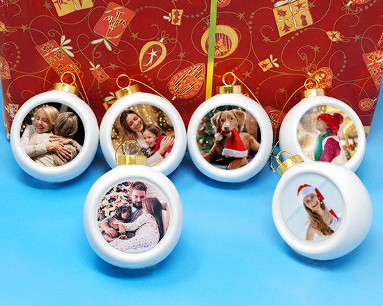 palline personalizzate in ceramica in pack da 6