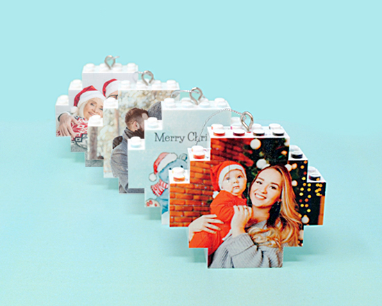 Palla di Natale in mattoncini set da 4 pezzi