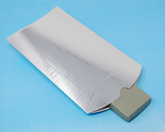 Portachiavi a cuore in metallo grande con scatola regalo argentata