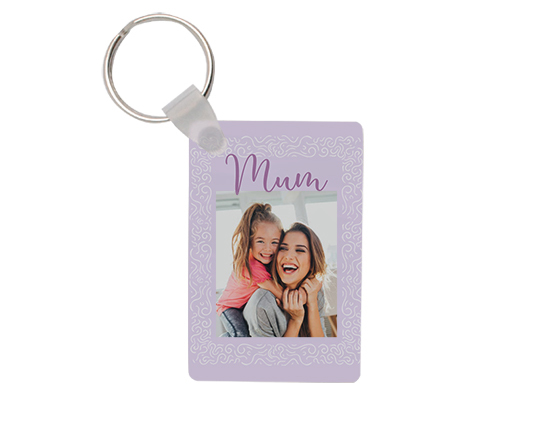 Portachiavi in Masonite Rettangolare Home is mum