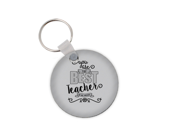 Portachiavi rotondo in legno migliore maestra