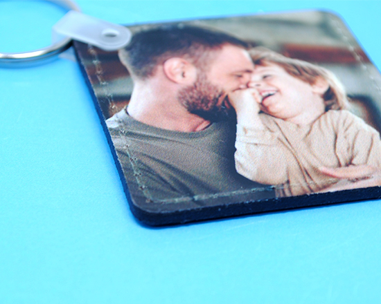 Portachivi quadrato realizzato in ecopelle