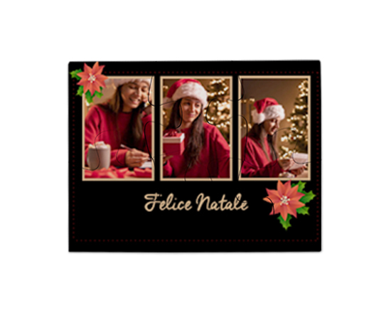 Puzzle Magnetici Rettangolari Black christmas